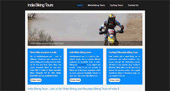 Desktop Screenshot of indiabikingtours.com